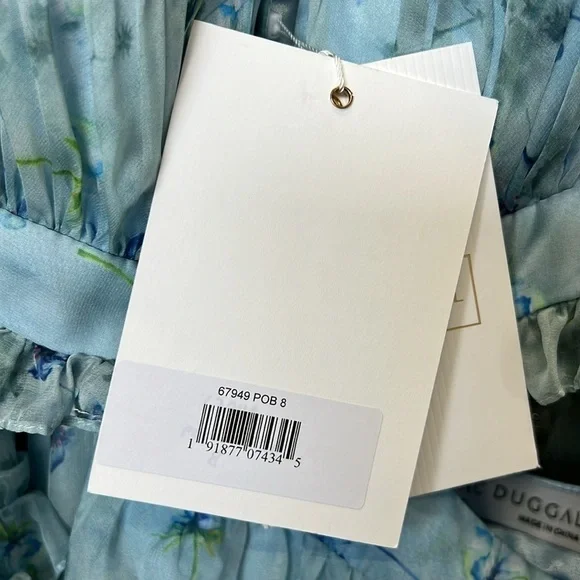 Mac Duggal 67949 NWT Chiffon Evening Dress with Floral and Ruffles - Picture 9 of 9